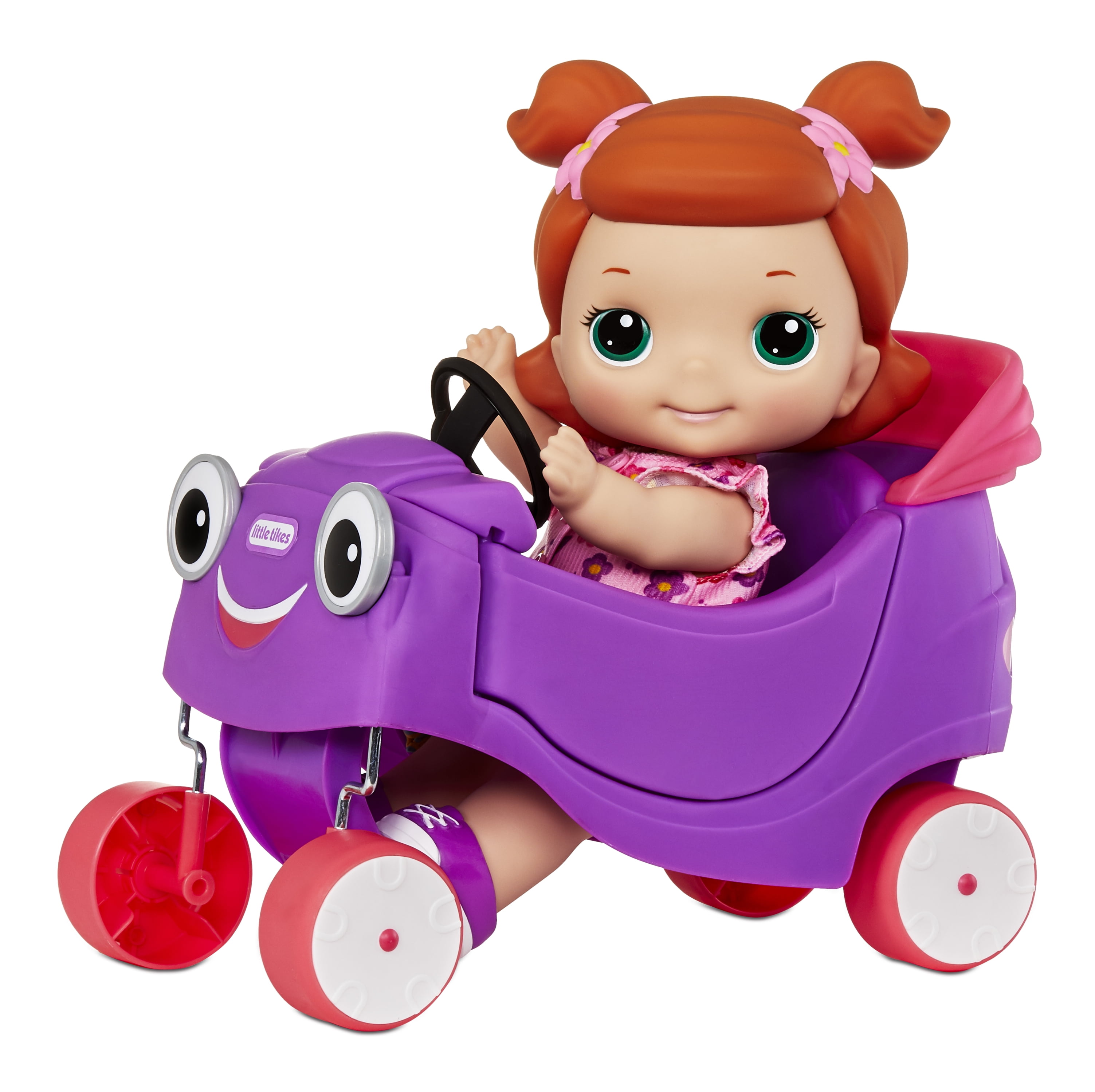 Lilly Tikes Lilly & Cozy Coupe Doll and Toy Play Vehicle, Purple - For Kids Toddlers, Girls & 3 4 5+ - Walmart.com