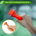 thumbnail image 2 of Unique Bargains 1 Pc Universal Car Safety Hammer Glass Breaker Urgent Escape Tool Black Red Carbon Steel PP, 2 of 6