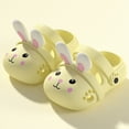 thumbnail image 5 of KPOPLK Kids Boys Girls Cartoon Clogs Slippers Toddler Slip On Lightweight Beach Pool Sandals Size 13,Yellow, 5 of 6