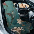 thumbnail image 2 of FOR U DESIGNS Hummingbird Butterfly Floral Print Car Seat Towel Covers Portable Washable Car Towel Seat Cover with Seat Absorption Athletic Outdoor Sport Running Towel, 2 Pack, 2 of 7