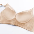 thumbnail image 2 of Abcnature Full Coverage Bras for Women Solid Seamless Underwear without Steel Rims Detachable Chest Sagging Wave Pattern Bras, 2 of 4