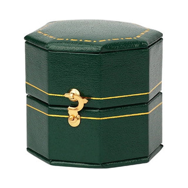 Sonducket Caja Anillo Geométrico Cajas creativas Joyas de cuero Estuche creativo Organizar Titular Bandeja Accesorios Boda Mujeres Ropa, zapatos y accesorios Miscelánea Verde