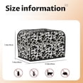 thumbnail image 2 of Rateoe Cow Skin 1 Pattern Toaster Covers 2 Slice Wide Slot,Bread Machine Cover,Bread Dust Cover & Fingerprint Protection,Appliance Covers, 2 of 7