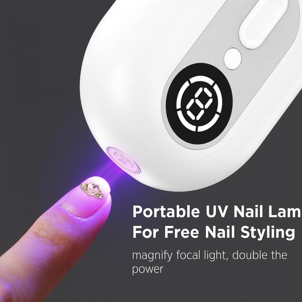 ABPETE Electric Nail Clipper, Automatic 4 in 1 Baby Nail Trimmer and Polisher with LED Light & Nail Storage Box, Electric Nail File with Multiple Speed Gears for Baby, Adults, Senior