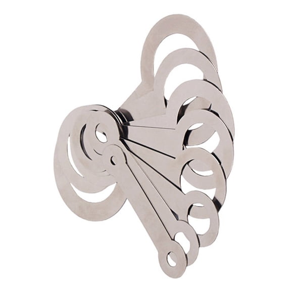 WHAMVOX 8PCS/Set Saxophone Pad Leveling Rings Sax Leveling Tool Pads Repair Tool for Saxophone Flute Clarinet (Silver)