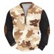thumbnail image 2 of Blusas y camisas de manga larga con cuello redondo para hombre, sudadera con capucha de cuello redondo con cremallera y estampado, sudaderas de manga larga, blusa de poliéster para hombre, 2 of 4