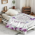 thumbnail image 4 of Gifts for Mom Blanket 60"x50", Mom Birthday Gifts, Mothers Day Birthday Gifts for Mom, Mom Gifts from Daughters Son, Gifts for Mom Birthday Christmas, Best Mom Ever Blankets Throw, 4 of 6