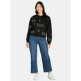 thumbnail image 2 of Wicked Women’s Rhinestud Graphic Cropped Sweatshirt, Sizes XXS-XXL, 2 of 5