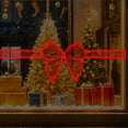 thumbnail image 5 of Adornos navideños, adornos navideños, regalos navideños, pegatinas luminosas de lazo para ventanas y salas de estar, pegatinas decorativas de pared autoadhesivas, 2 unidades de pegatinas de plástico., 5 of 5