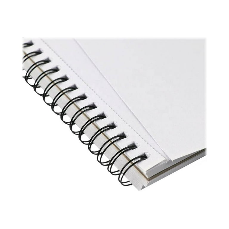 Hardback Casebound Mixed Media Sketch Book – 150gsm 50 Sheets - by Zieler™.  Ideal for use with Pencils, Charcoal, Graphite, Pastels & Light  Watercolour. Acid Free Sheets - Portrait (A4) : 