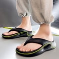 thumbnail image 5 of Clossjun Mens Comfortable Summer Flip Flops With Thick Soles Non-Slip Lightweight Fashion Casual Sandals Arch Support Shower Shoes 43, 5 of 6