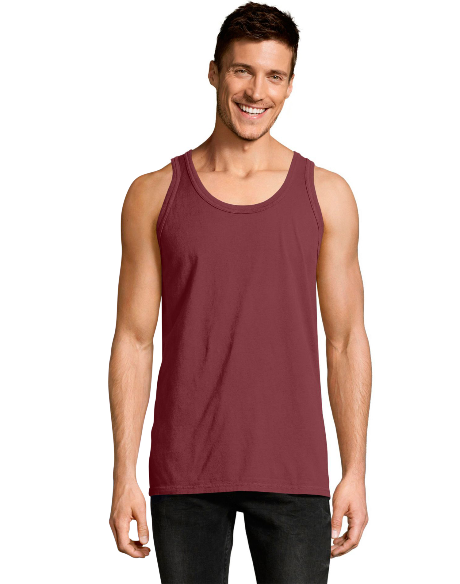 ComfortWash Hanes Mens ComfortWash Garment Dyed Sleeveless Tank Top