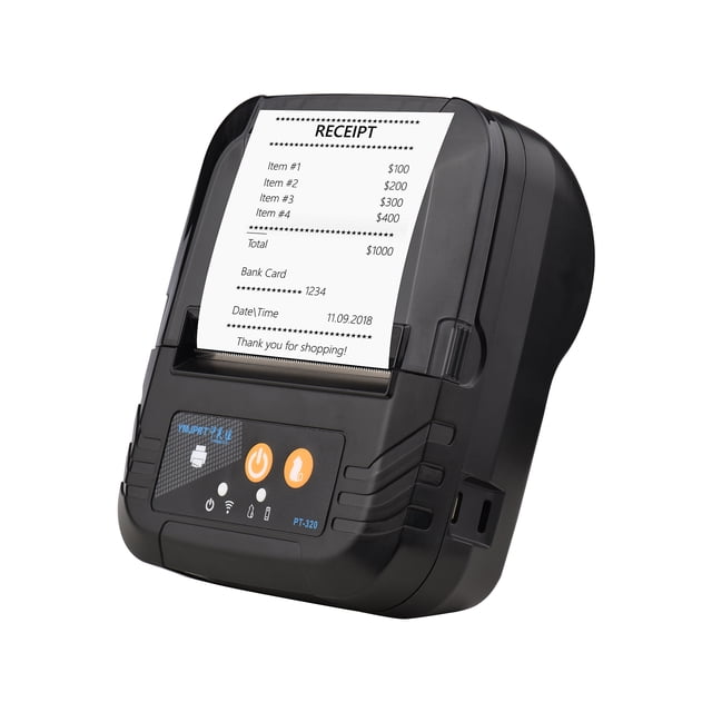 TFixolMini Portable Receipt Thermal Printer 80mm Receipt Printer USB+Wireless BT Connection for Office/Market Compatible with Windows/Android/iOS
