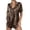 Brown Leaf Print, variant on Womens Silk Satin Pajama Sets 2 Piece Button Down Silk Pjs Shorts Sets Cute Print Short Sleeve Sleepwear