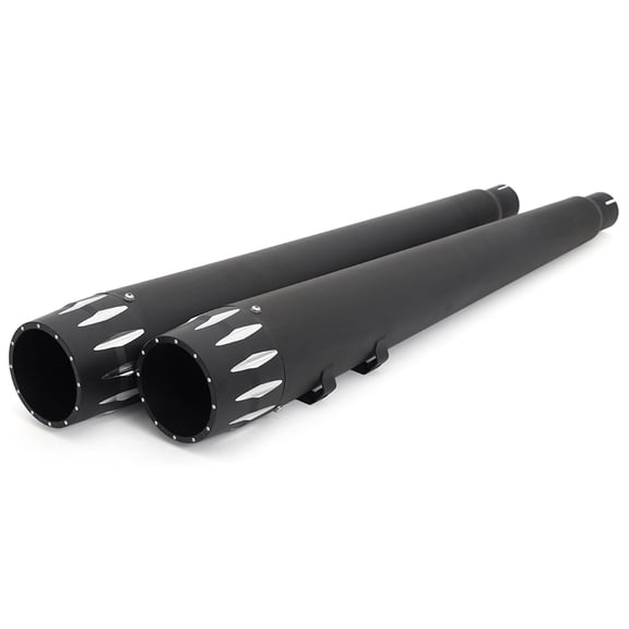 4" Dual Exhaust Mufflers Pipes Slip-On For Harley Touring Electra Glide 1995-2016 1996 1997 1998