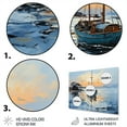 thumbnail image 3 of Designart "Reflecting on Sailing Boats VI" Nautical & Beach Metal Wall Art, 3 of 5