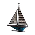 thumbnail image 2 of Decoración de velero, regalo decorativo, colección de arte, modelo de velero retro de buena suerte 115 x 4 x 16 cm, 2 of 9