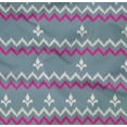 thumbnail image 4 of oneOone Tissu Popeline Sergé Coton Bio Chevron Ikat Décor Tissu Imprimé BTY 42 Pouces de Large, 4 of 4