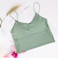 thumbnail image 4 of Mujeres Spandex acolchado Crop Tops Ropa interior Verde Hugo Chaleco Bralette para mujer, 4 of 10