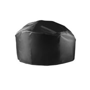 Outdoor Patio Fire Pit Cover Round With Storage Bag Oxford Cloth