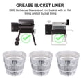 thumbnail image 2 of 12pcs Professional Liner Replacement Pellet Grills Foil Tray Grease Bucket Liner, 2 of 5