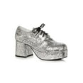 thumbnail image 1 of Chaussures à Plateforme Pailletées Argentées pour Hommes, 1 of 1
