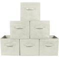 thumbnail image 1 of Greenco Cubes de Rangement Pliables Tissu Non-Tissé -6 Pack-(Beige), 1 of 1