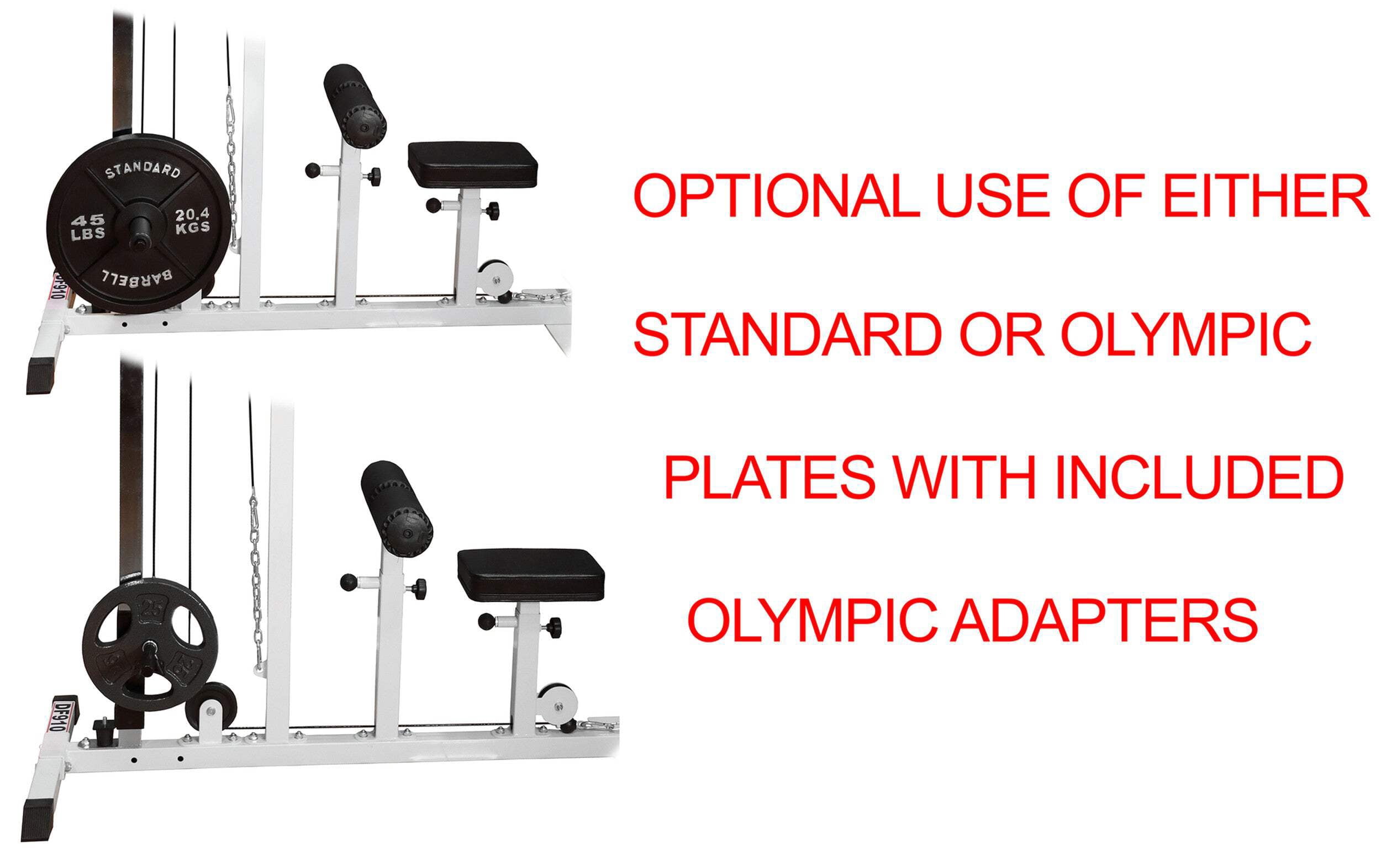 Deltech Fitness Heavy Duty Steel Lat Machine (DF910)