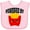 AD-Pink, variant on Inktastic French Fries Powered by Fries Boys or Girls Baby Bib