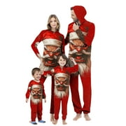 MATOEN Yufatyle Family Matching Christmas Pajamas Set Xmas Pjs Soft Long Sleeve Holiday Sleepwear Jumpsuit for Women Men Couples