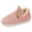 Pink, variant on Fashionable Women's Slippers Comfortable Indoor Outdoor Footwear for Autumn Winter Thickened Solid Color Couple Style Shoes