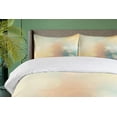 thumbnail image 4 of Ambesonne Abstract Duvet Cover Set, Ocean Themed Sunbeams, 2-Calking, Dark Blue and Pale Green, 4 of 6