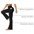 thumbnail image 4 of Yoga Pants Women, Flare Leggings for Women with Pockets Crossover High Waisted Bootcut Yoga Pants, 4 of 7