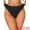 Black, variant on Women's Mid Waisted High-Cut Full Coverage Plaid Briefs Medium Gray