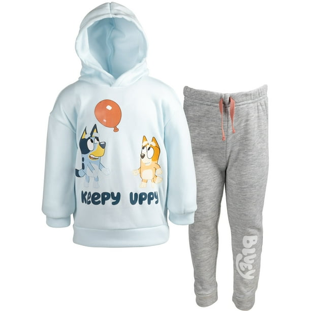 Bluey Bingo Toddler Boys Fleece Hoodie and Pants Outfit Set Toddler to