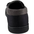 thumbnail image 6 of Haggar Men's Microsuede Slipper with Plaid Fleece Lining Black B4HP (8-9), 6 of 6
