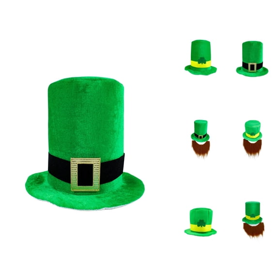 Men's Denim Bucket Hat - Vintage Style Foldable Summer Outdoor Rave Party Persoanlity Green Show Top Hat