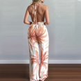thumbnail image 4 of Combinaisons Sans Manches pour Femmes Été Col en V Combinaisons Enveloppantes Modestes Orange G, 4 of 5