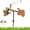 No flowers, variant on Handmade Metal Guitarist Windmill, Guitarist Music Figurines and Statues, Rockin Art Figurine, Wind-Powered Kinetic Sculpture, Wind Spinners for Yard Lawn Garden (Guitarist)