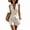 01 White, variant on Womens Linen 2 Piece Outfits Dressy Shorts Set Double-Breasted Blazer Vest Business Casual Sets with Pockets