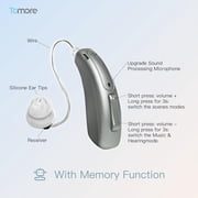 Hearing Aids (Not Amplifiers), Bluetooth Rechargeable Hearing Aids for Seniors Adults, Superior Sound Quality OTC Smart Hearing Aid with Noise Cancellation, Bluetooth Enabled & App Control, 4 Modes