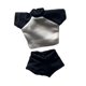 thumbnail image 4 of Ropa para figuras de acción 1/12: Top corto y pantalones cortos para muñecas. Accesorios en miniatura. Negro, 4 of 9