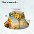 thumbnail image 3 of Sikiie Artistic Oil Painting Sunflower Reflective Double-Sided Bucket Hat, Sun Hat, for Gardening, Beaching, Camping, Hiking, Fishing, 3 of 6