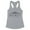 Heather Grey, variant on Skyline Beirut Lebanon Tank Top Fitted Racerback Women's Large White