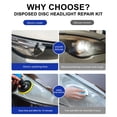 thumbnail image 4 of Car Headlight Restoration Kit Scratch and Yellowing with Sanding and Polishing Accessories, 4 of 9