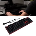 thumbnail image 4 of Teclado Mecánico, Teclado De PC, Interruptor Rojo, 104 Teclas, Puerto USB, Intercambio En Caliente Para Juegos, Oficina, Hogar, 4 of 7