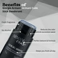 thumbnail image 3 of Armani Code by Giorgio Armani For Men. Alcohol Free Deodorant Stick 2.6-Ounces, 3 of 6