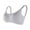 Gray, variant on Darzheoy Wire-Free Bra for Women Ladies Traceless Comfortable Ice Silk Breathable Front Buckle Breastfeeding Bra Underwear 36/85BC