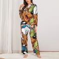 thumbnail image 3 of Lsque Scooby-Doo Pattern Long Sleeve Pajama Set for Women - Soft 2-Piece Sleepwear and Loungewear Set with Pockets, Comfy Nightwear, 3 of 8