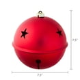 thumbnail image 6 of Red Jumbo Bell Shatterproof Christmas Ornaments, 7.87", 2 Count, by Holiday Time, 6 of 6
